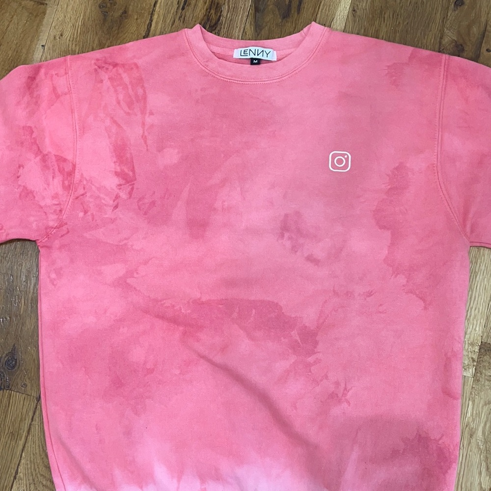 Pink Instagram sweatshirt